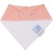Dotty Fish Baby Bandana Bibs | Super Absorbent Teething Bibs for Boys & Girls | Organic Cotton | Peachy Pink - Buy Online on GoSupps.com