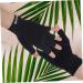 Sosoport 1 Pair touch screen mittens summer beach Dryer fingerless Miss gloves touchscreen gloves UV hand protection gloves for nails fabric protection UV gloves for gel nails 19.5x8cm Black - Buy Online on GoSupps.com