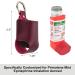 Buy Beautyflier Asthma Inhaler Holder - Durable Microfiber Leather Keychain for Kids & Adults | Travel-Friendly & Stylish (Red - Buy Online on GoSupps.com