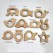 Alenybeby Nature Baby Teething Toys Set - 11pc Wooden Teether Rings | Organic Handmade Pendant | Montessori Infant Shower Gift (Type 1) - Buy Online on GoSupps.com