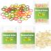 300 Orthodontic Braces Rubber Bands - 1/4 Medium Braces Tool Dental Rubber Bands Braces Elastics Invisalign Orthodontist Tiny Rubber Color Teeth Gap Closer Bands Personal Orthodontic Supplies