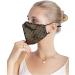 Yimidear Adult Bling Mouth Protection Mask - Reusable Washable Dust Mask with 2 Active Coal Filters for Running & Cycling - Gold Sequin Design - Buy Online on GoSupps.com
