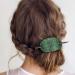 Bohemian Oval Hair Clip Set - 6pcs Synthetic Leather & Wooden Slide Tab | Perfect Hair Accessories for Women & Girls - Buy Online on GoSupps.com