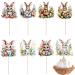 Stand Up Easter Cake Toppers - Easter Bunny Cupcake Toppers Wafer Rice Paper Cake Toppers Decoration for Easter and Birthday Neecs - Buy Online on GoSupps.com