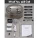 WOPET Cat Water Fountain 67oz/2L Automatic Dispenser, Silent Pet Drinking Fountain with 1 Replacement Filter - Gray - Buy Online on GoSupps.com