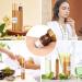 Belicoo 10ml Empty Roll-On Bottles - 15 Pack Brown Glass Essential Oil Rollers with Pipette & Stainless Steel Balls for Perfumes Aromatherapy & Massage - Golden Lid - Buy Online on GoSupps.com