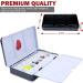 Empty Watercolor Palette with Lid - 12+8 Half Pans, Fold-Out Design - Metal Tin Box for Watercolor, Acrylic, Oil - DIY Travel Art Supplies (Small) | DUGATO - Buy Online on GoSupps.com