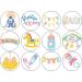 24 x Baby Shower 4.4cm Edible Wafer Card Disc Cupcake Toppers (NOT PRE Cut) - Buy Online on GoSupps.com
