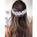 IYOU Bridal Wedding Hair Vines Silver Flower Headbands Pearls Communion Bride Bridesmaid Hair Accessories for Women and Girls - Buy Online on GoSupps.com