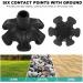 Walking Stick Rubber Tips Cane Tips Walking Stick Rubber Ends Rubber Ferrule for Walking Sticks Stable 6 Point Non-Slip Cane Tip Heavy Duty Crutch Pads (1) - Buy Online on GoSupps.com