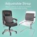 Xtra-Comfort Lumbar Support Cushion - Lower Back Pillow for Office Chair Car Men Women Gaming - Ergonomic Orthopedic Backrest Foam Roll and Adjustable Strap for Therapeutic Pain Relief - Buy Online on GoSupps.com