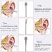 Stainless Steel Earpick Ear Cleaner Spoon Set - 6PCS Box Package, Earwax Removal Kit for Ear Care and Health - Buy Online on GoSupps.com