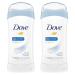 Dove Invisible Solid Antiperspirant Deodorant Stick for Women Original Clean For All Day Underarm Sweat and Odor Protection 2.6 oz 2 Count 5.2 Ounce (Pack of 1) Original