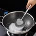 Steel Wool Pads - Steel Wool Scrubber With Handle | Long Cleaning Brush Scrubber - Reusable Scouring Pad Stainless Steel Brush Sturdy For Sink Tiles Pans Pots Small - Buy Online on GoSupps.com
