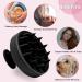 Soft Silicone Scalp Massager & Shampoo Brush for Hair Growth - Exfoliating Hair Wash Scrubber for Men Women & Pets (Black) - Buy Online on GoSupps.com