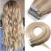 SEGO TAPE in Extensions Hair extension glue remy real hair 20 Tressen hair part remy hair with 10pcs free tapes -50g honeyblond/light blond #18P613 20 "(50cm) -50g