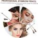 VINTORKY 12pcs Plastic Coffee Eyebrow Pencil with Brush Wood Makeup Tool Pencils Eyebrow Makeup Pen - Buy Online on GoSupps.com
