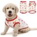Hjumarayan dog sweater Small dogs dog shirts for small dogs thin chihuahua sweater soft breathable dog shirt for chihuahua yorkshire terrier (white cherries xs) xs cherry red