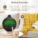 Bigqin 180ml Aroma Diffuser - Ultrasonic Aromatherapy Humidifier with 7 LED Colors for Spa & Bedroom - Dark Brown - International Shipping - Buy Online on GoSupps.com