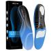 Plantar Fasciitis Insoles  Soft Pain Relief 250LB High Arch Support Flat Feet Orthotics Inserts  Dynamic Support Release Hurt Perfect for Heavy Duty Working Running Walking Blue M Men's 7-8 | Women's 9-10