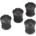 Merriway BH05583 Heavy Duty Rubber Walking Stick Ferrule Protectors Cane Tips Round Shape 22mm (7/8 inch) Black - Pack of 4 Pieces - Buy Online on GoSupps.com