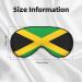 Jamaica Flag Eye Mask - Soft Adjustable Sleep Mask for Men & Women - Perfect Nighttime Comfort - Buy Online on GoSupps.com