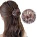 mlloaayo Simple Head Accessories Horsetail Buckle Balls Hair Clip Ponytail Hairpin Bird's Nest Shape Hair Ornaments 4 Colors