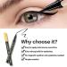 Magic Black Waterproof Self-Adhesive Liquid Eyeliner for False Eyelashes - 2 in 1 Strong Hold Formula (2 Pcs) - Buy Online on GoSupps.com