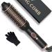 Double PTC Thermal Brush Warm air brush 38 mm hair styling curling brush volume hair comb round brush hot Brush LCD display 120-210 double tension styling brushes for trips gifts for women black
