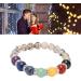 Chakra Bracelet with Crystals | 7 Chakras Meditation & Relaxation | Unisex Stress Relief Bracelet for Energy Balance & Inner Peace - Buy Online on GoSupps.com