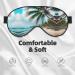 Beach & Palm Tree Print Unisex Sleep Eye Mask | Soft Comfort Cover for Travel Yoga & Shift Work - Buy Online on GoSupps.com