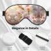 Light Romantic Flowers Print Unisex Eye Mask | Soft Comfortable Light-Blocking Sleep Mask for Restful Sleep - Buy Online on GoSupps.com