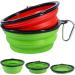 Vivifying 1000ml Foldable Dog Bowl Set - 2PCS Silicone Travel Bowls for Dogs & Cats (Red+Green) - Perfect for Pet Feeding & Travel - Buy Online on GoSupps.com