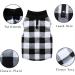 Dog Vlies Vest Yaodhaod | Premium Dog Sweater Jacket for Small Dogs & Cats | XL Black Checkered Dackel Chihuahua French Bulldog - Buy Online on GoSupps.com