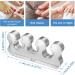Sibba Toe Separator for Nail Polish - Silicone Smooth Iron Correctors for Overlapping Toes & Hammer Toe Pain Relief - Transparent Unisex 1 Pair - Buy Online on GoSupps.com