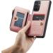 Buy Soonic Leather Cover for Samsung Galaxy A34 5G - Magnetic Zippered Wallet Case for Cards & Cash Folding Stand Coin Compartment - Pink Rose Protective Cover - Buy Online on GoSupps.com