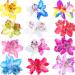 12 Colors Big Double Chiffon Orchid Flower Hair Clip for Women - Bridal Wedding Accessory - Buy Online on GoSupps.com