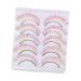 Angoily 5 Pairs Colored False Eyelashes Dramatic False Eyelashes False Eyelashes Natural Rainbow False Lashes Upper Lower False Eyelashes Extensions Make up Imitation Extend