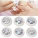 Nail Decoration Rhinestones Nail Art Making Dotting Crystal Decals 6 Boxes Nail Glitter Glass Stones Nail Art Rhinestone Manicure Craft Decor Nail Art Supplies - Buy Online on GoSupps.com