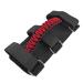 Paracord Grip Handle | Paracord Car Handle Grip Handle - Easy to Install Upgrade Metal Buckle Strong and Durable Design with 3 Nylon Strap for Outdoor Travel Fits Truck Evikoo A:red Handle