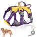 Dog harness for small medium-sized large dogs and puppies multi-purpose dog harness with a leash set outbreak-proof anti train dog dishes for dogs (L yellow) l