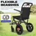 Portable Folding Wheelchair Attendant & Transport Wheelchairs for Home with Footrest Lightweight Aluminum Travel Wheelchair for Adults Elderly and Children - Buy Online on GoSupps.com