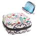 GIAPB Period Bag Sanitary Napkin Storage Bag Period Pouch Travel Makeup Bag Vintage Flowers Deer Color5096