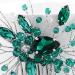 IYOU Princess Green Crystal Hair Comb - Bridal Wedding Headpiece for Girls & Women - Silver Accessories - Buy Online on GoSupps.com