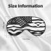 Black and White American Flag Eye Mask - Double-Sided Soft & Light Blocking for Better Sleep | International Shipping - Buy Online on GoSupps.com