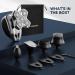 MAXGROOM 5-in-1 Waterproof Head Shaver for Bald Men - LED Display USB Rechargeable Travel Pouch | Ultimate Grooming Tool - Buy Online on GoSupps.com