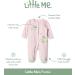 Little Me Baby Girls' Side Snap Footie in Pink Print - Size 0 Months - Buy Online on GoSupps.com