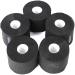 5 Rolls Barber Neck Strips Disposable Strentchy Paper Neck Bands Wrap Barber Accessories for Salon Black
