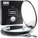 Mavoro LED Lighted Travel Makeup Mirror  1x/10x Magnification - Daylight LED  Pocket or Purse Mirror  Small Travel Mirror. Folding Portable Mirror  Large - 5 inch (Black)