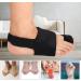 Bunion Corrector & Thumb Splint - Hallux Valgus Pain Relief Night & Day Support for Hammer Toe - Right Black - Buy Online on GoSupps.com